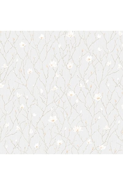 Adawall Beyaz Çiçek Desenli  Duvar Kağıdı 16,50 m² Seven 7800-1