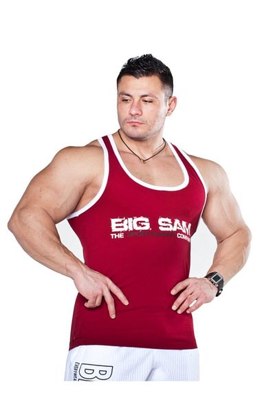 Big Sam قميص تدريب أحمر كلاريت 2075