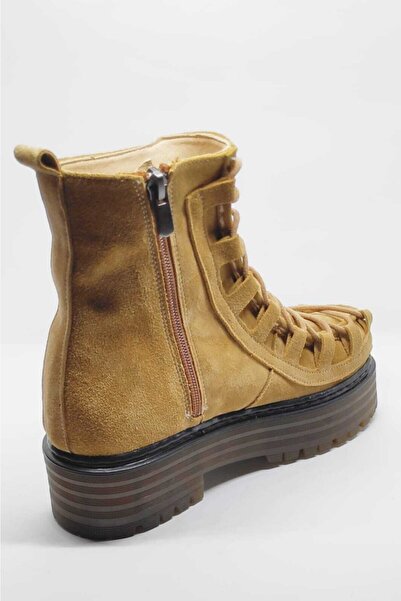 MaisonStanbul Bianca Sahara Bot - Camel Süet