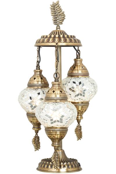 Demmex Mosaic Colored Glass Authentic Desktop Lamp Lampshade Table Night Lamp