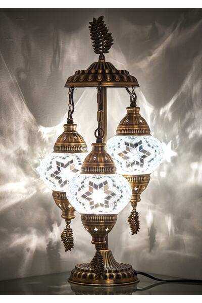 Demmex Mosaic Colored Glass Authentic Desktop Lamp Lampshade Table Night Lamp