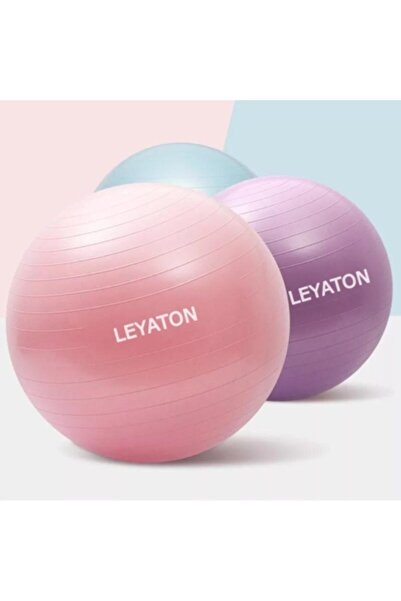 Leyaton Fuşya 65 Cm Pilates Topu Büyük Boy Kalın Yoga Pilates Top