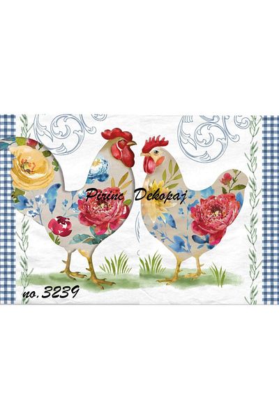 LİNEART Brass Decopage Paper No:3239