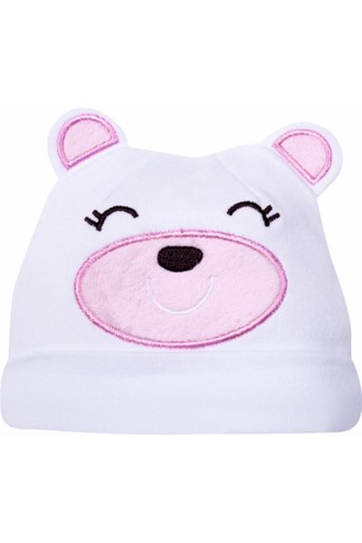 Sevi Bebe Unisex Baby Pink Teddy Bear Hat