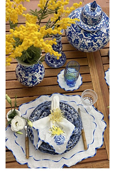 Tunesi Home Lip Blue Blanc Amerikan Servisi 4 Adet