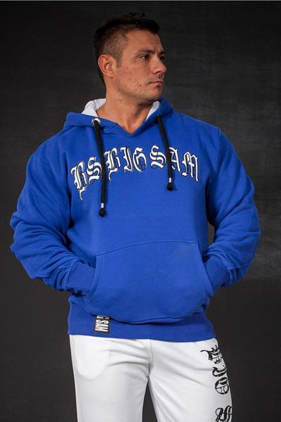 Big Sam Saks Blue Hooded Sweatshirt 4682