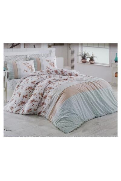 Kristal Nevresim Takımı Çift Kişilik Ferzin Kahve