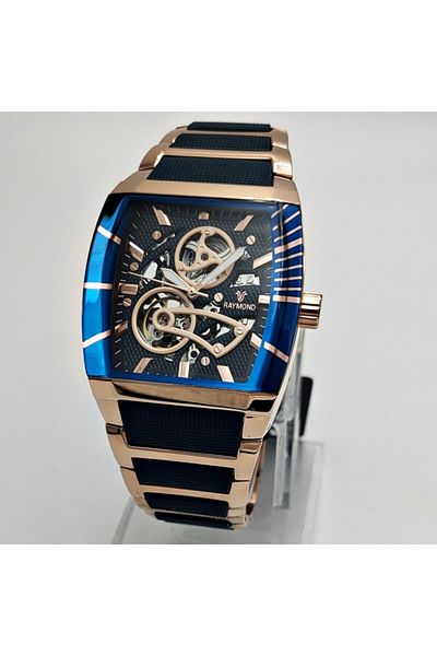 Raymond Swiss 5129Otm Automatic Navy Blue Men's Wrist Watch