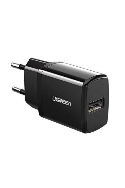 Ugreen Μικρός φορτιστής τοίχου για κινητό USB 2.1A μαύρο