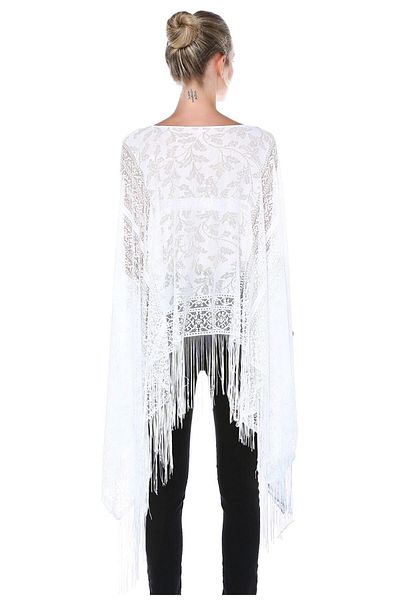 Quincey Wide Cut Lace Textured Tunic