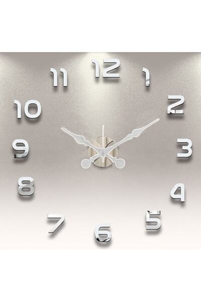 Otantik Dekoratif 3d Duvar Saati Oturma Yatak Odası Ev Ofis