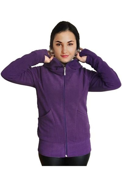 Armadillos Women's Fleece Sweatshirt Cardigan with Gloves