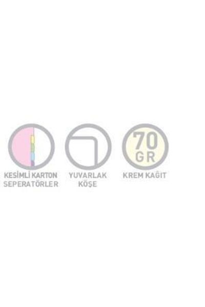 Gıpta Quadro Spiral 4 Separator PP Cover Notebook 17x24cm 150 Sheets Lined (Pack of 2) 2907