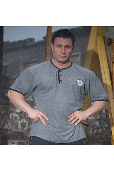 Big Sam Anthracite Relaxed Fit T-Shirt 2808