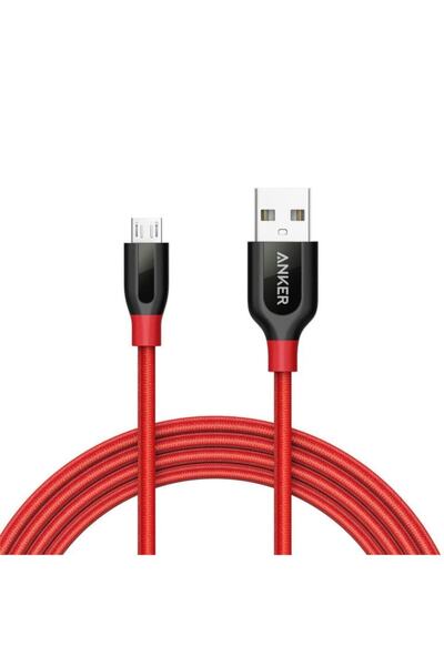 Anker Powerline+ Micro Usb Örgülü Şarj/data Kablosu 1.8 Metre - Kırmızı - A8143