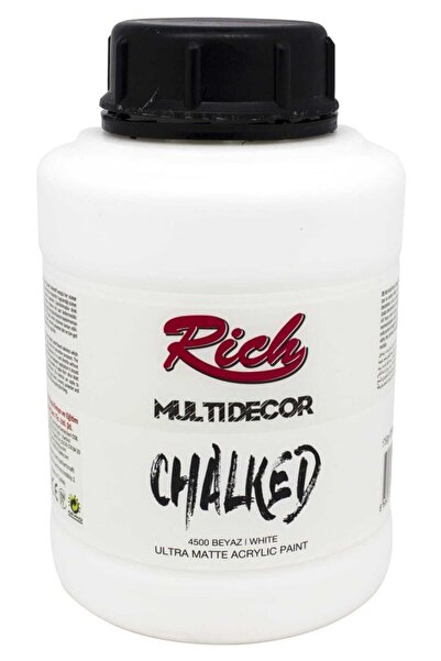 Rich Boya Beyaz Multi Decor Chalked Akrilik Boya 1250 Cc Antiik Beyaz