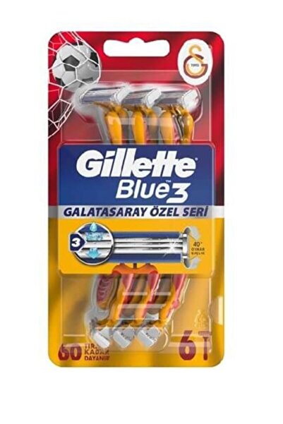 Gillette Gilette Blue 3 Galatasaray Tıraş Bıçağı 6 Lı