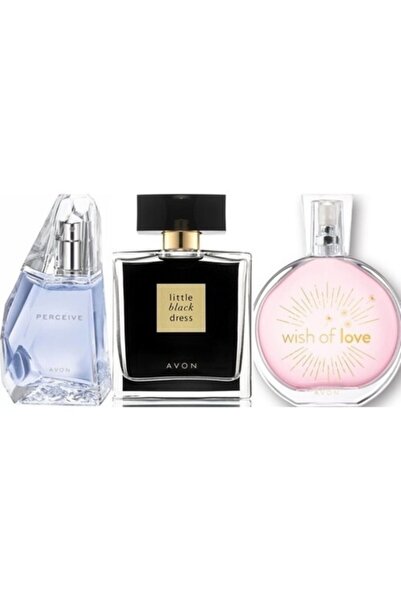 AVON Perceive 50 ml Kadın Edp+wishof Love 50 ml Kadın Edt+ Little Black Dress 50 ml Kadın Edp
