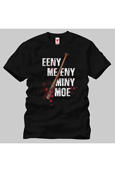 Crazy تي شيرت رجالي من The Walking Dead Eeny Meeny Miny Moe