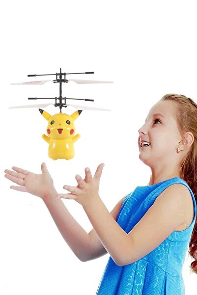 Genel Markalar Uçan Pikachu Oyuncağı Işıklı Hareket Sensörlü Flying Pikachu
