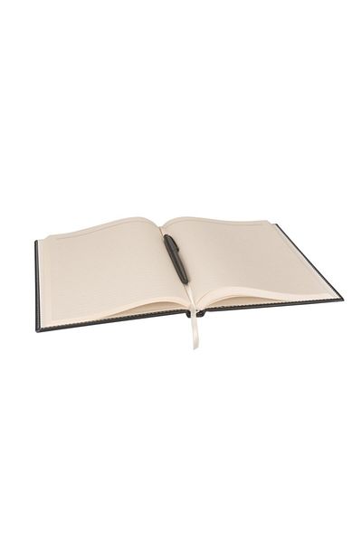 2K دفتر بغلاف جلدي جدول أعمال غير مؤرخ، مخطط 17x24 سم