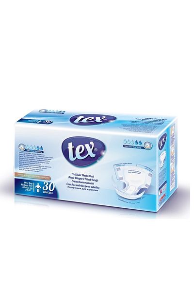 Tex Adult Diapers Medium (85X125 cm) - 30 Pieces