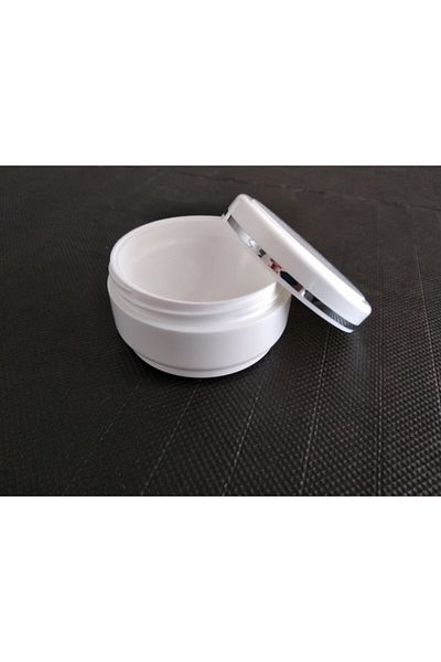 demethome Silver Stripe Luxury Empty Cosmetic-crem-pomade Cutie Borcan de cremă din plastic 10 bucăți 50 ml