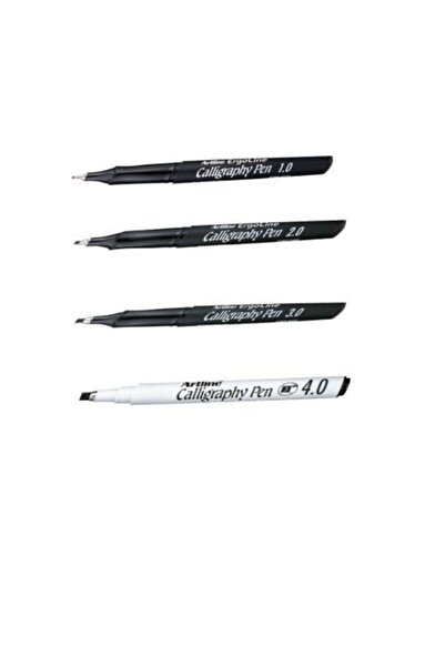 artline Kaligrafi Kalemi 4 Lü Set Siyah Renk