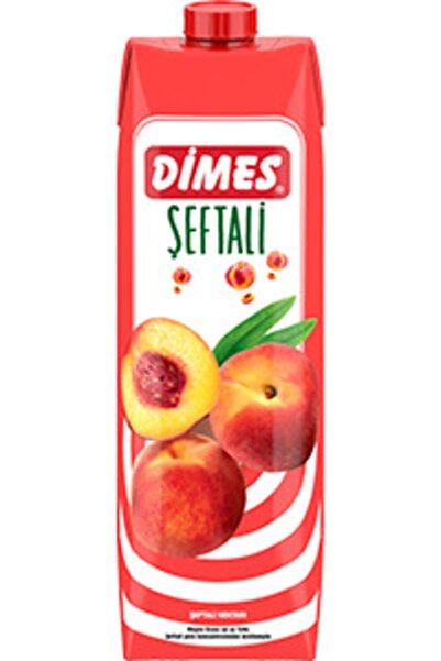 Dimes Şeftali Nektarı  Meyve Suyu 1 lt X 12 Adet