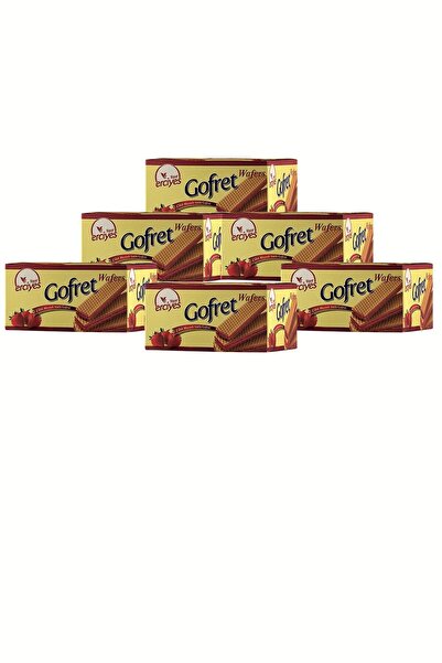 Yaşar Erciyes 480 جرام × 6 ويفر حليب بنكهة الفراولة - 6 عبوات