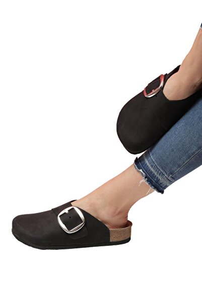 Bequemere شبشب نسائي من Danica Cork Sole من الجلد الطبيعي مغلق موديل لتقويم ا...