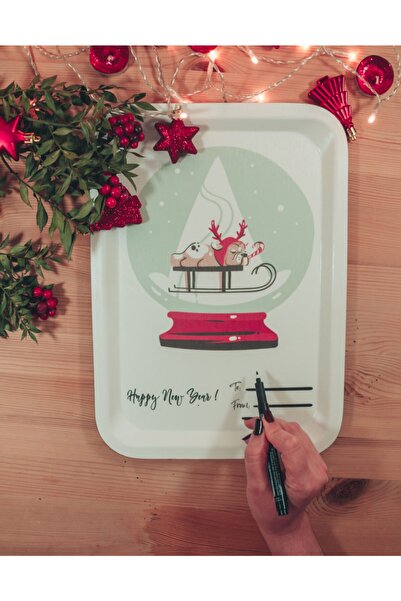 CAMBRO Yeniyıl Tepsi Kar Küresi