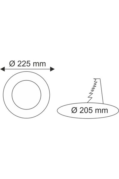 Genel Markalar Opto 18w Beyaz Sıva Altı Yuvarlak Panel
