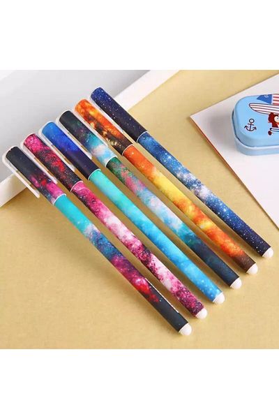 YEŞİL KIRTASİYE Galaxy Gel Pen 6 Pieces