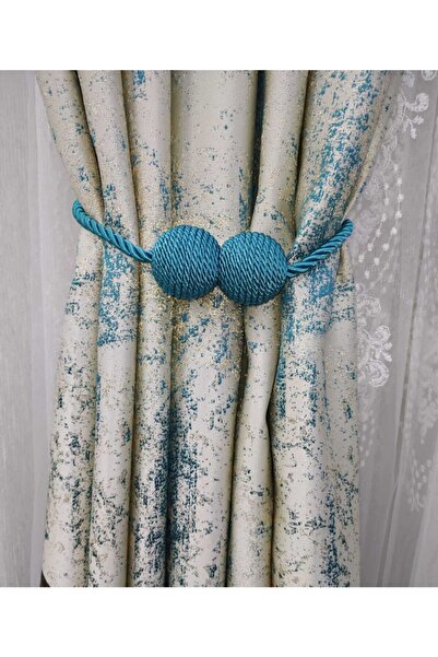 Şenay Perde Mıknatıslı Perde Toplayıcısı Turkuaz Renk Braçol 1 Adet