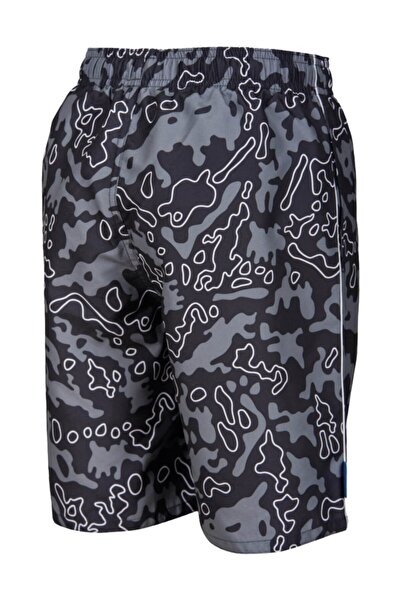 ARENA Unisex Çocuk Gri Camouflage Desenli Şort Mayo