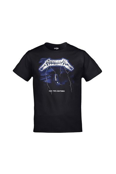 Orijin Tekstil Metallica - Ride The Lightning Unisex Printed Tshirt