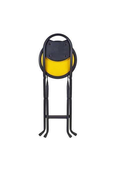 HASTUNÇ Sarı Katlanır Taşınabilir Dayanıklı Bahçe Sandalyesi