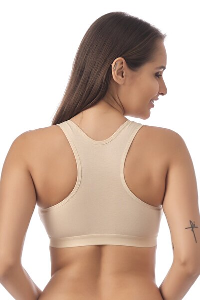 Doce Cravo Combed Cotton Padded Thick Strap Sports Bustier11601817 Skin