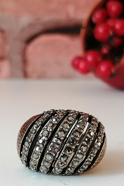 Esra Pamir Marcasite Jewelled Dome Ring