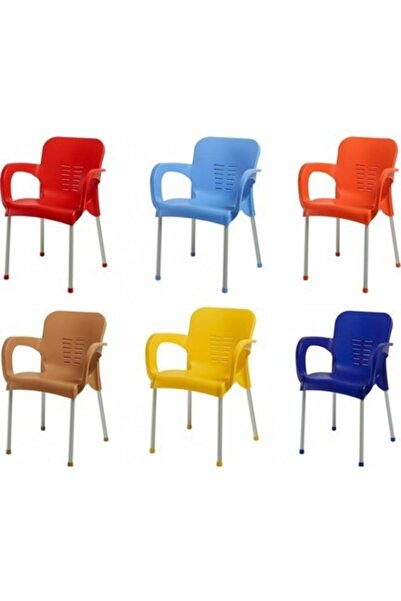 Comfort Bahçe Balkon Kafe Plaj Sandalye 6 Adet