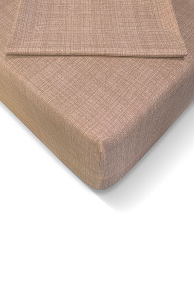 Alla Turca طقم ملاءات جاهزة مقاس 100x200 سم من Ranforce - بني حليبي