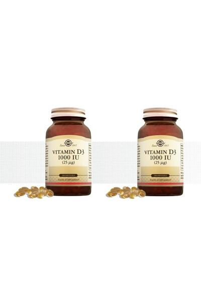 Solgar مكمل غذائي يحتوي على 1000 Iu D3 في سوفتجيل واحد*2 قطعة