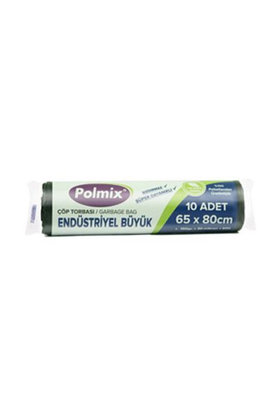Polmix Industrial Large Size Trash Bag Black 65 X 80 cm 150 Gr