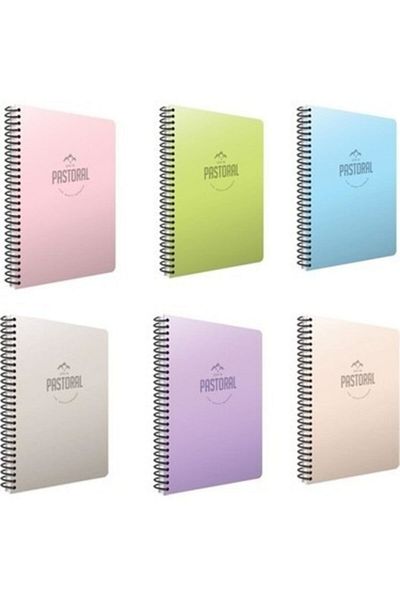 Gıpta Spirala pastorală Pp. Copertă Notebook A4 72 Yp în carouri Pastel M