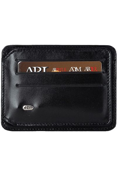 ARI Black Genuine Leather - Wallet with Pockets and Card Holder Compartment 0006