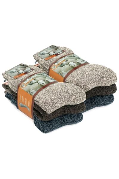 Go With Norveç Tipi Havlulu Yünlü Kışlık Soft Termal Çorap 6 Çift 2038