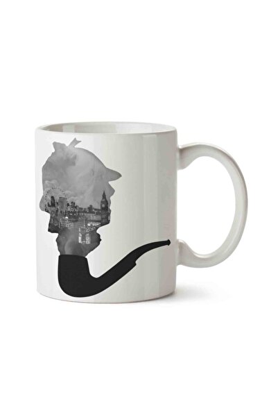 ART HEDİYE كوب شيرلوك هولمز المطبوع على الجانبين