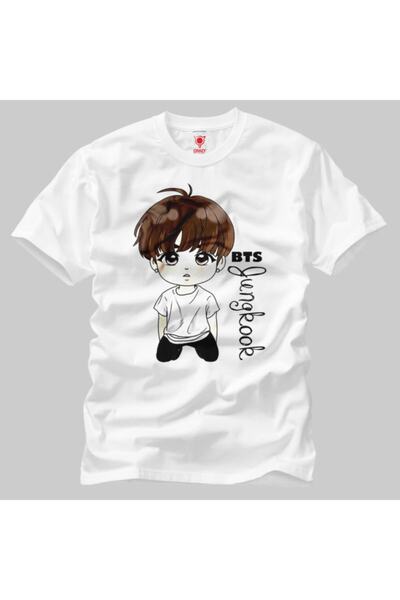 Crazy Bts Jungkook Мультфільм Чоловічий футболка