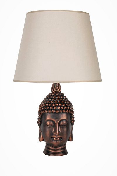 Qdec Beige Modern Design Large Buddha - Lampshade Copper